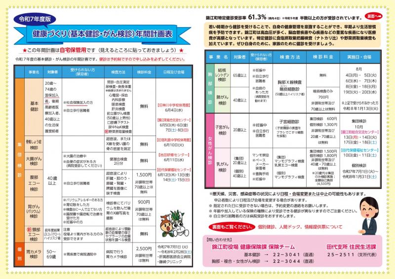 健康づくり年間計画1