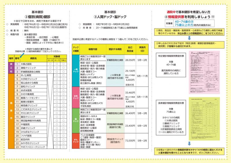 健康づくり年間計画2