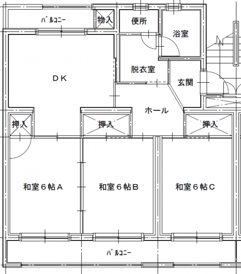 港団地間取り図