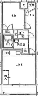 芝山団地（1LDK）