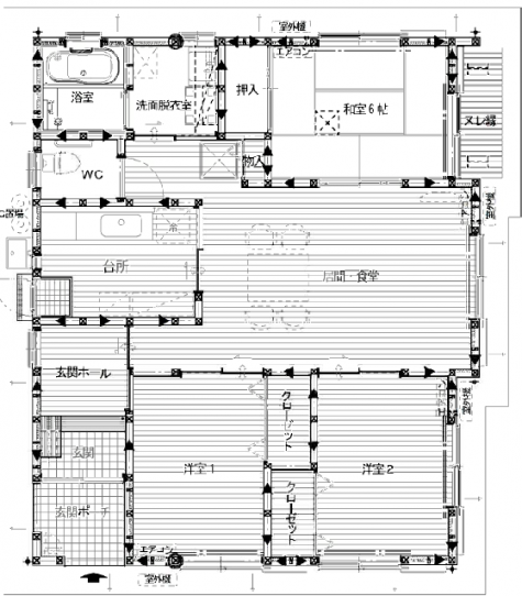 上原住宅間取り図